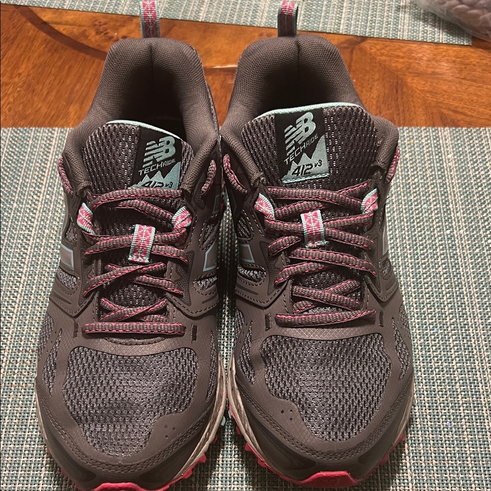 New Balance Charcoal and Pink Running Shoes